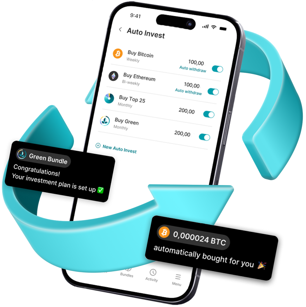 Nexus Auto Invest recurring orders dashboard